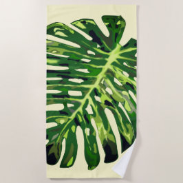 Tropische lederen keukenhanddoek - aangepaste kleu strandlaken