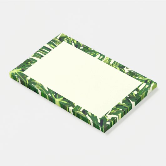 Tropische lederen met fijne kleefnoten post-it® notes (Schuin)