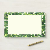 Tropische lederen met fijne kleefnoten post-it® notes (Op bureau)