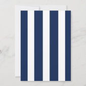 Tropische lef-ananas marine en witte streep kaart (Achterkant)