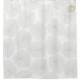 Tropische lef White Designer Shower Curtain Set Douchegordijn
