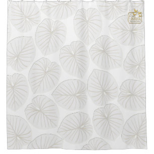 Tropische lef White Designer Shower Curtain Set Douchegordijn