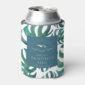 Tropische lefband Bachelorette Blikjeskoeler (Blikje Voorkant)