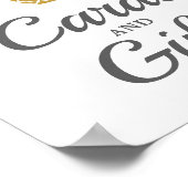 Tropische legantie | Ananas en Kaarten Poster (Hoek)