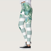 Tropische Leggings Monstera Leaves (Links)