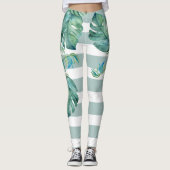 Tropische Leggings Monstera Leaves (Voorkant)