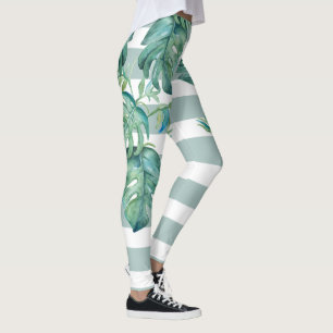 Tropische Leggings Monstera Leaves