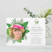 Tropische leiders Eerste Heilige Communie Kaart (Staand voorkant)