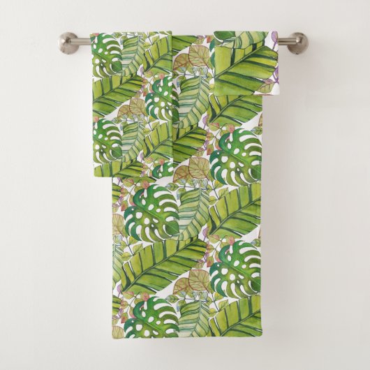 Tropische lekkage in Waterverf Bad Handdoek (Insitu)