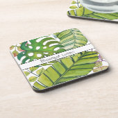 Tropische lekkage in Waterverf Bier Onderzetter (Linkerzijde)