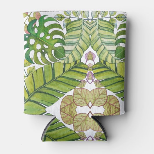 Tropische lekkage in Waterverf Blikjeskoeler (Voorkant)