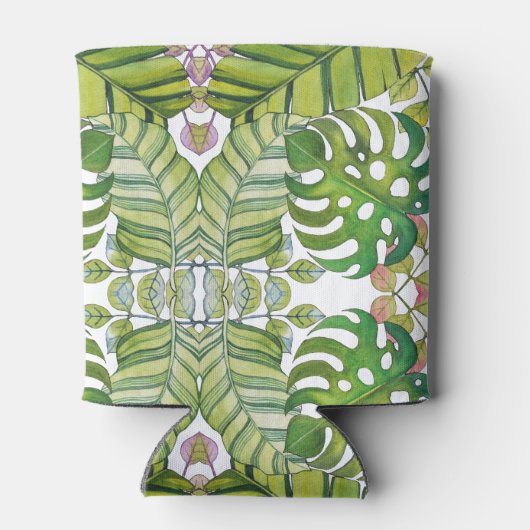 Tropische lekkage in Waterverf Blikjeskoeler (Achterkant)