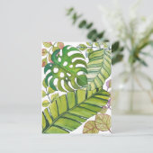 Tropische lekkage in Waterverf Briefkaart (Staand voorkant)