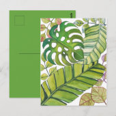 Tropische lekkage in Waterverf Briefkaart (Voorkant / Achterkant)