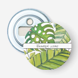 Tropische lekkage in Waterverf Button Flesopener