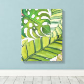 Tropische lekkage in Waterverf Canvas Afdruk (Insitu (Houten vloer))