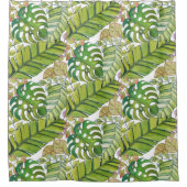 Tropische lekkage in Waterverf Douchegordijn (Voorkant)