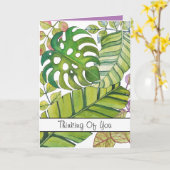 Tropische lekkage in Waterverf Kaart (Gele Bloem)