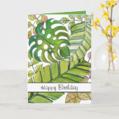 Tropische lekkage in Waterverf Kaart (Gele Bloem)