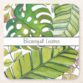 Tropische lekkage in Waterverf Kartonnen Onderzetters