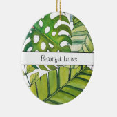 Tropische lekkage in Waterverf Keramisch Ornament (Rechts)