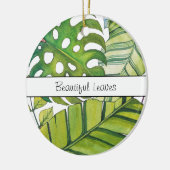 Tropische lekkage in Waterverf Keramisch Ornament (Links)