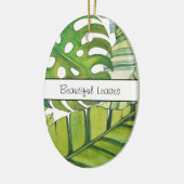 Tropische lekkage in Waterverf Keramisch Ornament (Links)