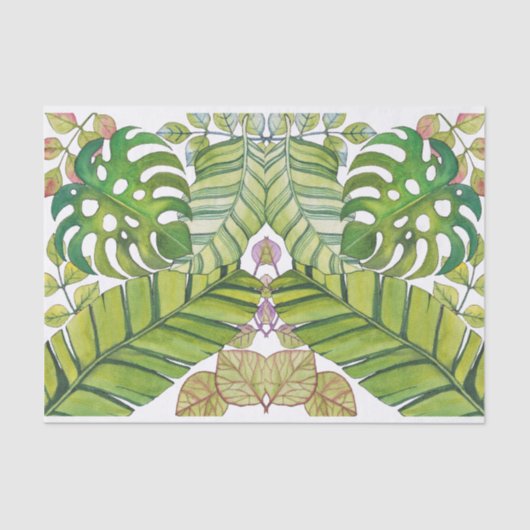 Tropische lekkage in Waterverf Tissuepapier (Voorkant)