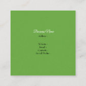 Tropische lekkage in Waterverf Vierkante Visitekaartje (Achterkant)