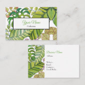 Tropische lekkage in Waterverf Visitekaartje (Voorkant / Achterkant)