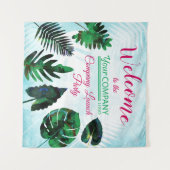 Tropische lekkage uit groene, aquamarine wandkleed (Voorkant (horizontaal))