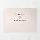 Tropische lekkages die RSVP QR Code binden - Foto Drieluik Uitnodiging (Cover)