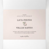 Tropische lekkages die RSVP QR Code binden - Foto Drieluik Uitnodiging (Binnenkant midden)