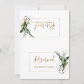 Tropische lekkages Gold Wedding Gereserveerd Tent (Voorkant)