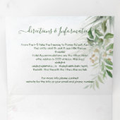 Tropische lekkernij-strand bruiloft drieluik uitnodiging (Binnenzijde eerst)