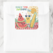 Tropische lekkernijen – Zomer Snack Sticker Set (Tas)