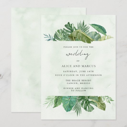 Tropische lekkerstaartwonden kaart (Voorkant / Achterkant)