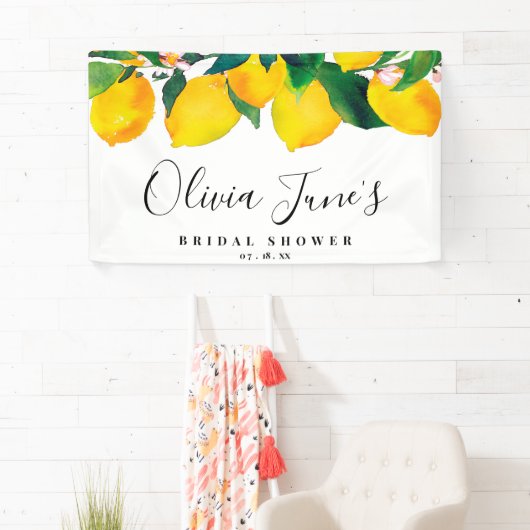 Tropische Lemon Vrijgezellenfeest Banner (Insitu)