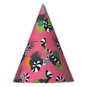 Tropische lemuren - Roze Feesthoedjes (Achterkant)