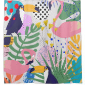 Tropische lente douchegordijn (Voorkant)