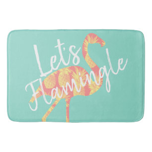 Tropische Let's Flamingle Flamingo & Pineapples Badmat