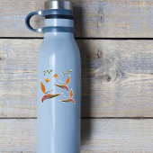 Tropische levendige handgetekende paradijsvogel sticker