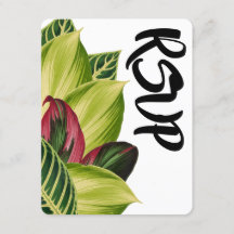 Tropische leves Wedding RSVP