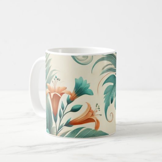 Tropische lichte Mok (Voorkant links)