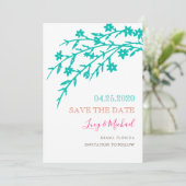 Tropische liefde Bespaar de Datum Kaart (Staand voorkant)