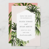 Tropische liefde / Bewaar de datum Save The Date (Voorkant / Achterkant)