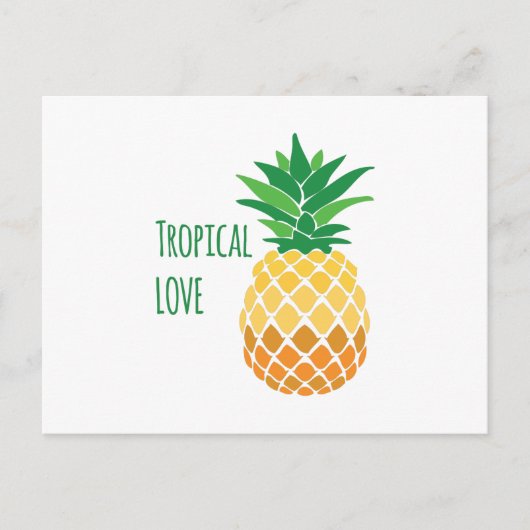 Tropische liefde briefkaart (Voorkant)