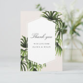 Tropische liefde / Hartelijk dank Bedankkaart (Staand voorkant)