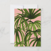 Tropische liefde / Hartelijk dank Bedankkaart (Achterkant)