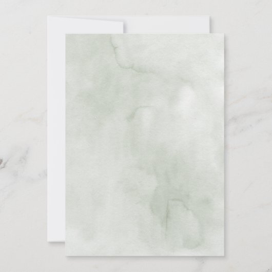 Tropische liefde Waterverf bloemenbruiloft Kaart (Achterkant)